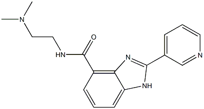 2-(Pyridin-3-yl)-N-[2-(dimethylamino)ethyl]-1H-benzimidazole-4-carboxamide Structure