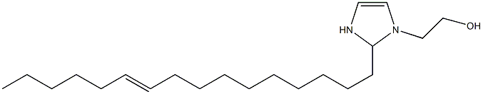 2-(10-Hexadecenyl)-4-imidazoline-1-ethanol Structure