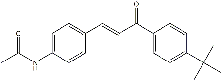 4-Acetylamino-4'-tert-butyl-trans-chalcone Structure