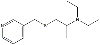 3-[(2-Diethylaminopropylthio)methyl]pyridine Structure