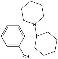 1-(Piperidin-1-yl)-1-(2-hydroxyphenyl)cyclohexane Structure