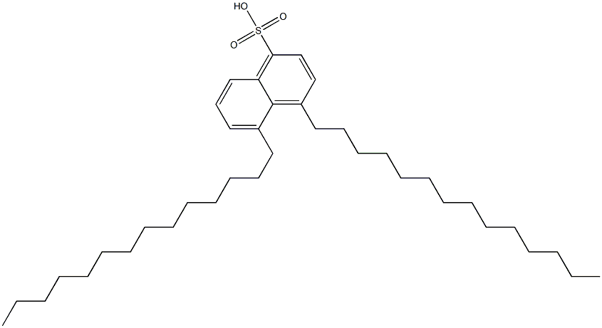 4,5-Ditetradecyl-1-naphthalenesulfonic acid Structure