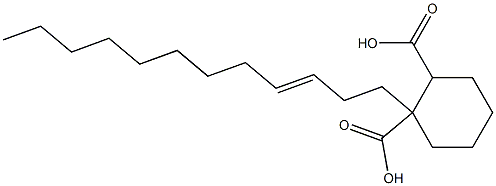 Cyclohexane-1,2-dicarboxylic acid hydrogen 1-(3-dodecenyl) ester 구조식 이미지