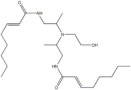 N,N'-[2-Hydroxyethyliminobis(2-methyl-2,1-ethanediyl)]bis(2-octenamide) Structure