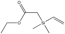 2-[Dimethyl(vinyl)silyl]acetic acid ethyl ester 구조식 이미지