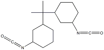 3,3'-Isopropylidenebis(isocyanatocyclohexane) Structure