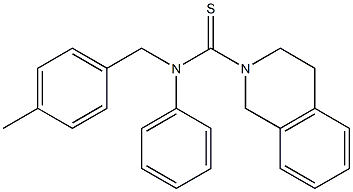 N-(4-Methylbenzyl)-N-phenyl-1,2,3,4-tetrahydroisoquinoline-2-carbothioamide 구조식 이미지