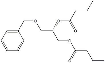 Bisbutanoic acid (S)-3-(benzyloxy)propane-1,2-diyl ester Structure