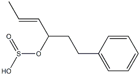 Sulfurous acid (2-phenylethyl)[(E)-2-butenyl] ester 구조식 이미지