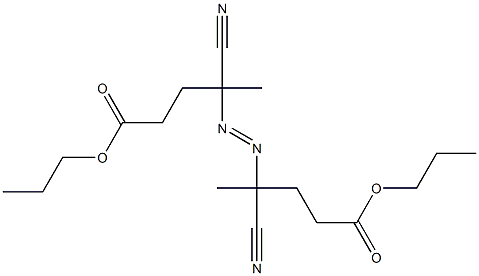 4,4'-Azobis(4-cyanovaleric acid)dipropyl ester Structure