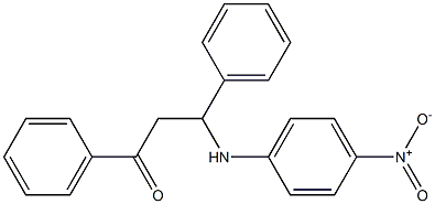 1,3-Diphenyl-3-(4-nitrophenylamino)-1-propanone Structure