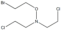 N-(2-Bromoethoxy)-N,N-bis(2-chloroethyl)amine 구조식 이미지