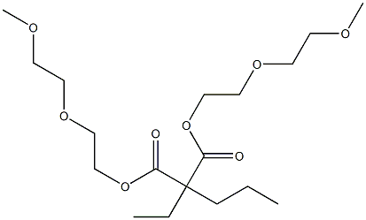Hexane-3,3-dicarboxylic acid bis[2-(2-methoxyethoxy)ethyl] ester Structure