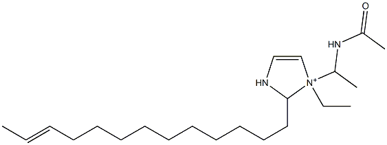 1-[1-(Acetylamino)ethyl]-1-ethyl-2-(11-tridecenyl)-4-imidazoline-1-ium Structure