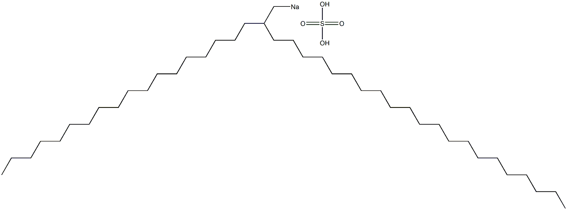 Sulfuric acid 2-octadecyltricosyl=sodium salt 구조식 이미지