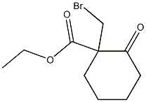 1-(Bromomethyl)-2-oxocyclohexane-1-carboxylic acid ethyl ester Structure