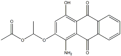 1-Amino-4-hydroxy-2-[1-(acetyloxy)ethoxy]anthraquinone 구조식 이미지