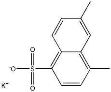 4,6-Dimethyl-1-naphthalenesulfonic acid potassium salt 구조식 이미지