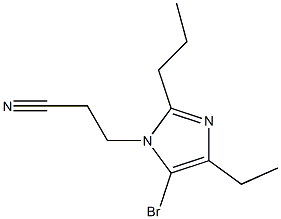 5-Bromo-1-(2-cyanoethyl)-4-ethyl-2-propyl-1H-imidazole Structure