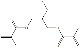 Dimethacrylic acid 2-ethyl-1,3-propanediyl ester 구조식 이미지