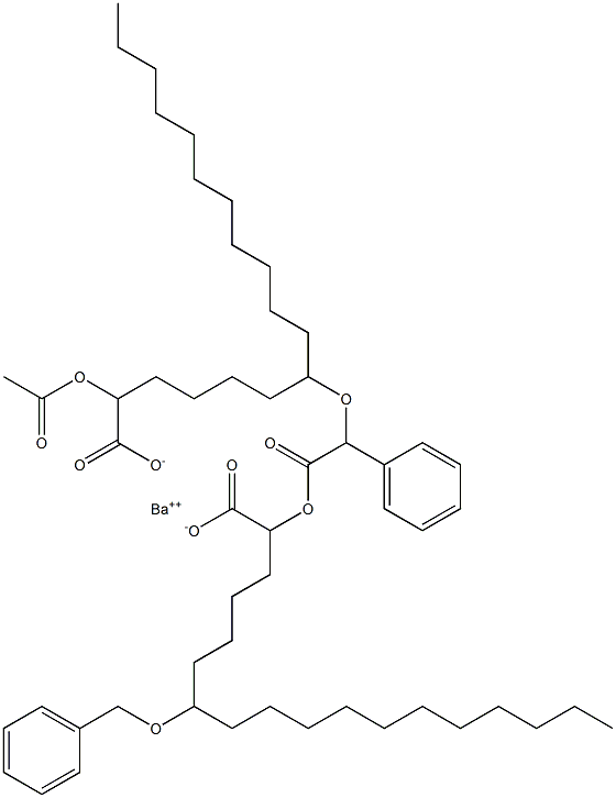 Bis(7-benzyloxy-2-acetyloxystearic acid)barium salt 구조식 이미지