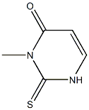 2(1H)-Thioxo-3-methylpyrimidine-4(3H)-one 구조식 이미지