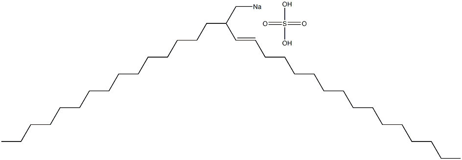 Sulfuric acid 2-pentadecyl-3-octadecenyl=sodium ester salt Structure