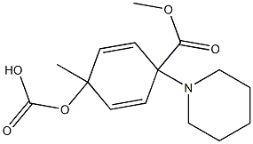 4-Methoxycarbonyl-1-methyl-4-piperidylphenyl=carbonate 구조식 이미지