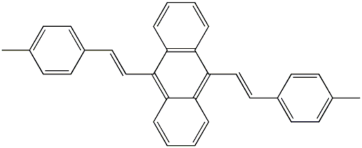 9,10-Bis[(E)-2-(4-methylphenyl)ethenyl]anthracene Structure