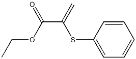 2-(Phenylthio)propenoic acid ethyl ester 구조식 이미지