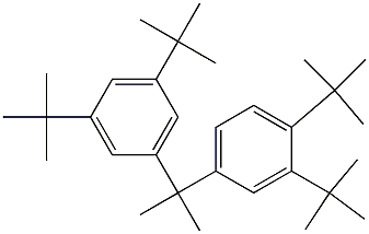 2-(3,4-Di-tert-butylphenyl)-2-(3,5-di-tert-butylphenyl)propane Structure