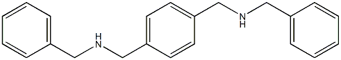 N,N'-(p-Phenylenebismethylene)bis(benzylamine) Structure