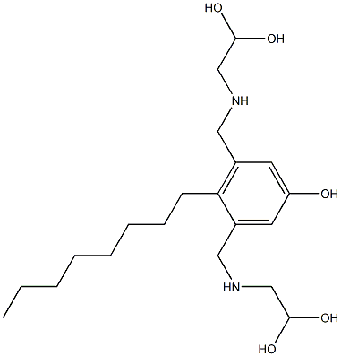 3,5-Bis[[(2,2-dihydroxyethyl)amino]methyl]-4-octylphenol Structure