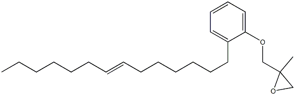 2-(7-Tetradecenyl)phenyl 2-methylglycidyl ether 구조식 이미지