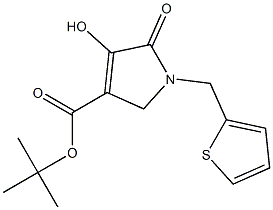 1-[(2-Thienyl)methyl]-2,5-dihydro-4-hydroxy-5-oxo-1H-pyrrole-3-carboxylic acid tert-butyl ester 구조식 이미지