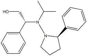 (2R)-2-Phenyl-1-[N-isopropyl-N-[(1R)-2-hydroxy-1-phenylethyl]amino]pyrrolidine Structure