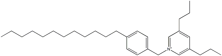 1-(4-Dodecylbenzyl)-3,5-dipropylpyridinium 구조식 이미지