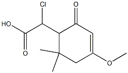 6,6-Dimethyl-4-methoxy-2-oxo-3-cyclohexenyl=chloroacetate Structure