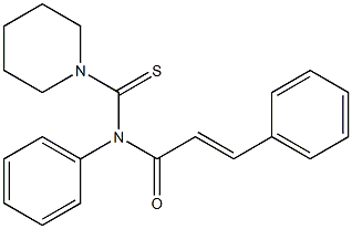 N-trans-Cinnamoyl-N-phenyl-1-piperidinecarbothioamide Structure