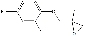 4-Bromo-2-methylphenyl 2-methylglycidyl ether 구조식 이미지