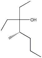 [S,(+)]-3-Ethyl-4-methyl-3-heptanol 구조식 이미지