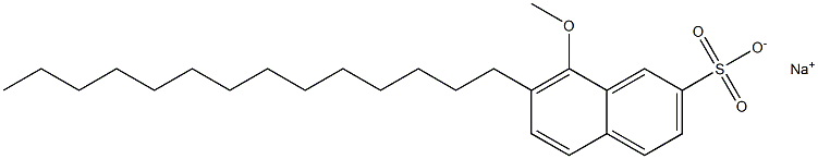 8-Methoxy-7-tetradecyl-2-naphthalenesulfonic acid sodium salt 구조식 이미지