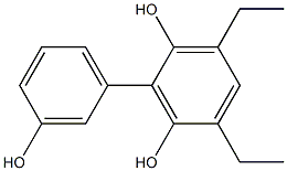 3,5-Diethyl-1,1'-biphenyl-2,3',6-triol Structure