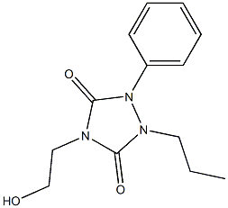 4-(2-Hydroxyethyl)-1-phenyl-2-propyl-1,2,4-triazolidine-3,5-dione 구조식 이미지