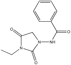 N-(3-Ethyl-2,4-dioxoimidazolidin-1-yl)benzamide 구조식 이미지
