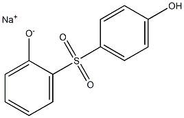 Sodium 2-(4-hydroxyphenylsulfonyl)phenolate 구조식 이미지