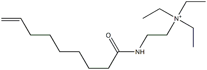 N,N,N-Triethyl-2-(8-nonenoylamino)ethanaminium Structure