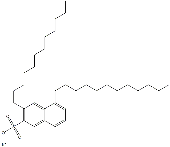 3,5-Didodecyl-2-naphthalenesulfonic acid potassium salt 구조식 이미지