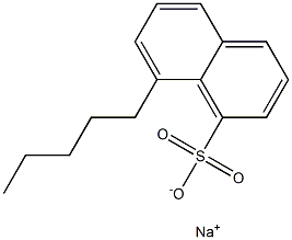 8-Pentyl-1-naphthalenesulfonic acid sodium salt Structure