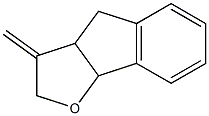 3-Methylene-2,3a,4,8b-tetrahydro-3H-indeno[1,2-b]furan Structure